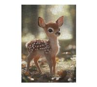 Rompecabezas para Adultos 38x26cm/1000pcs Baby Deer Fawn in Forest Rompecabezas para Adolescentes Juego Familiar Regalos De Cumpleaños para Amigos Y Familiares 38x26cm/1000pcs
