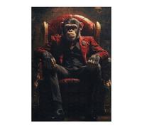 Rompecabezas para Adultos 38x26cm/1000pcs Chimpanzee Boss in Suit Rompecabezas para Adultos Juego De Ingenio Regalo De Cumpleaños Cumpleaños 38x26cm/1000pcs