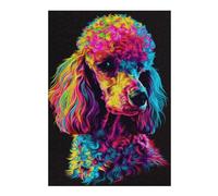 Rompecabezas para Adultos 38x26cm/1000pcs Colorful Poodle Art Print-6 Rompecabezas para Adultos Juguetes Antiestrés Desafío Difícil Regalo De Cumpleaños, Regalos, 38x26cm/1000pcs