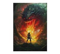 Rompecabezas para Adultos 38x26cm/1000pcs Dragon'S Fiery Encounter Rompecabezas para Adultos Juegos Relajantes Análisis Y Lógica Actividades Divertidas En Casa 38x26cm/1000pcs