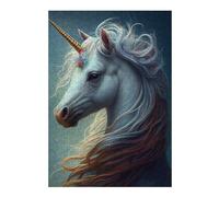 Rompecabezas para Adultos 38x26cm/1000pcs Enchanted Unicorn Portrait -3 Rompecabezas para Adultos Juegos Relajantes Decoración Juego Desafiante Regalos 38x26cm/1000pcs