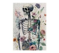 Rompecabezas para Adultos 38x26cm/1000pcs Floral Skeleton 1 Rompecabezas para Adultos Juguetes De Bricolaje Análisis Y Lógica Gran Regalo para Jugar 38x26cm/1000pcs