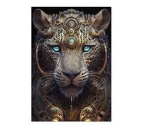 Rompecabezas para Adultos 38x26cm/1000pcs Mystical God Leopard Rompecabezas para Adultos Juego De Ingenio Regalo De Cumpleaños Cumpleaños 38x26cm/1000pcs