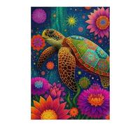 Rompecabezas para Adultos 38x26cm/1000pcsS Colorful Sea Turtle Artwork-1 Rompecabezas para Adultos Juego De Ingenio Corte De Precisión Actividades Divertidas En Casa 38x26cm/1000pcsS