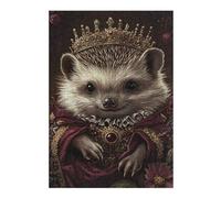 Rompecabezas para Adultos 38x26cm/1000pcsS Royal Hedgehog Portrait Rompecabezas para Adolescentes Juguetes Antiestrés Desafío Difícil Regalo De Cumpleaños, Regalos, 38x26cm/1000pcsS