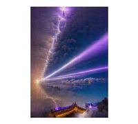 Rompecabezas para Adultos 38x26cm/1000pcsS Snowy Mountain Light Show Rompecabezas para Adultos Juego De Ingenio Regalo De Cumpleaños Cumpleaños Y Navidad 38x26cm/1000pcsS