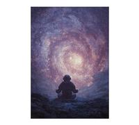 Rompecabezas para Adultos 38x26cm/1000pcsS Space Astronaut Meditation Rompecabezas para Adultos Juego De Ingenio Corte De Precisión Actividades Divertidas En Casa 38x26cm/1000pcsS