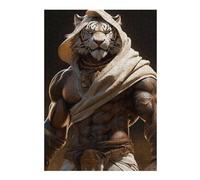 Rompecabezas para Adultos 38x26cm/1000pcsS Tiger Warrior Armor Statue Rompecabezas para Adultos Juego De Ingenio Corte De Precisión Actividades Divertidas En Casa 38x26cm/1000pcsS