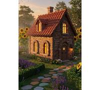 Rompecabezas para Adultos 4000 Piezas, Puzzle 4000 Piezas Adultos Casa Pebble, 141x87cm Puzzles Desafiante Girasoles con Letras en la Parte Posterior sin Polvo, Relax Regalo para Mujeres y Hombres