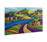 Rompecabezas para Adultos, 4000 Piezas, Puzzle de Madera Desafiante, Obra Arte Juego, Rompecabezas Juego De Manos Decoración Familiar, Pasatiempo Creativo, Regalo 87 x 141 cm Pintura Pastoral K0F-319