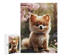 Rompecabezas para Adultos 500 PCS A Puppy in Bloom Rompecabezas para Adolescentes Juego De Ingenio Análisis Y Lógica 500 PCS