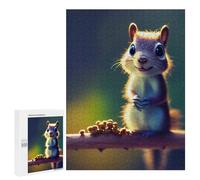Rompecabezas para Adultos 500 PCS Adorable Squirrel 1 Rompecabezas para Adultos Análisis Y Lógica Entrena Tu Cerebro Y Tus Manos Juguete Juego Intelectual 500 PCS