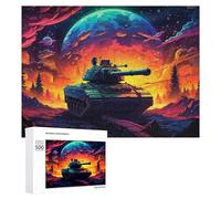 Rompecabezas para Adultos 500 PCS Alien Battlefield Tank Adventure Rompecabezas para Adultos Juegos Relajantes Análisis Y Lógica Cumpleaños Y Navidad 500 PCS