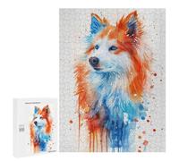 Rompecabezas para Adultos 500 PCS American Eskimo Dog Rompecabezas para Adolescentes Juegos Familiares Difícil Difícil 500 PCS