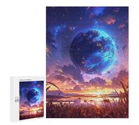 Rompecabezas para Adultos 500 PCS Anime Fantasy Landscape Rompecabezas para Adolescentes Juego De Ingenio Análisis Y Lógica 500 PCS