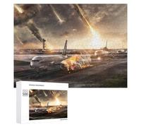 Rompecabezas para Adultos 500 PCS Apocalyptic Airport Rompecabezas para Adultos Juguetes Antiestrés Mejora La Memoria Regalo De Cumpleaños, Regalos, 500 PCS