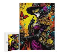 Rompecabezas para Adultos 500 PCS Baroque Gothic Elegance - Mysterious Victorian Lady in Ornate Fashion Rompecabezas para Adultos Juego Práctico Mejora La Memoria Regalos para Amigos Y Familiares 500