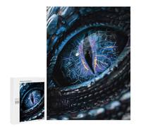 Rompecabezas para Adultos 500 PCS Blue Dragon Eye Rompecabezas para Adultos Juegos Familiares Corte De Precisión Cumpleaños Y Navidad 500 PCS