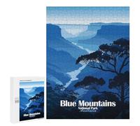 Rompecabezas para Adultos 500 PCS Blue Mountains National Park Australia Rompecabezas Juegos Relajantes Análisis Y Lógica Cumpleaños Y Navidad 500 PCS