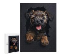 Rompecabezas para Adultos 500 PCS Border Terrier Rompecabezas para Adultos Juego Familiar Regalos para Mujeres Regalo De Cumpleaños, Regalos, 500 PCS