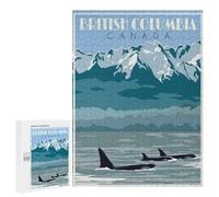 Rompecabezas para Adultos 500 PCS British Columbia Canada Juego De Rompecabezas para Ejercitar La Mente Corte De Precisión Interacción Entre Padres E Hijos 500 PCS