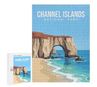 Rompecabezas para Adultos 500 PCS Channel Islands National Park Rompecabezas para Adultos Juegos Divertidos Decoración Desafiante De Completar 500 PCS