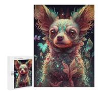 Rompecabezas para Adultos 500 PCS Chihuahua Dog Magic Rompecabezas para Adultos Juegos Relajantes Mejora La Memoria Difícil Y Desafiante 500 PCS