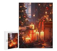 Rompecabezas para Adultos 500 PCS Christmas Eve Rompecabezas para Adultos Juegos Familiares Corte De Precisión Cumpleaños Y Navidad 500 PCS