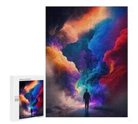 Rompecabezas para Adultos 500 PCS Colorful Clouds A Journey Through Vibrant Skies Rompecabezas para Adultos Juegos Familiares Corte De Precisión Cumpleaños Y Navidad 500 PCS