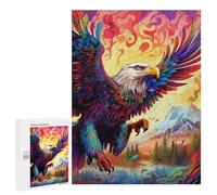 Rompecabezas para Adultos 500 PCS Colorful Eagle Artwork-1 Rompecabezas para Adultos Juegos Divertidos Pero Regalos Divertidos Y Humorísticos para Amigos Y Familiares 500 PCS