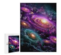 Rompecabezas para Adultos 500 PCS Cosmic Galaxy Cluster-2 Rompecabezas para Adultos Alivia El Estrés Desafíos para Completar Rompecabezas Juegos Familiares 500 PCS