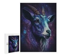 Rompecabezas para Adultos 500 PCS Cosmic Goat Portrait-4 Rompecabezas para Adultos Análisis Y Lógica Entrena Tu Cerebro Y Tus Manos Juguete Juego Intelectual 500 PCS