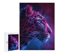 Rompecabezas para Adultos 500 PCS Cosmic Leopard Rompecabezas para Adultos Juego Familiar Regalos para Mujeres Regalo De Cumpleaños, Regalos, 500 PCS