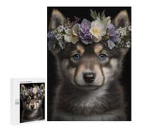 Rompecabezas para Adultos 500 PCS Cute Baby Fluffy Wolf Rompecabezas para Adultos Juegos Familiares Alivia El Estrés Regalo De Cumpleaños, Regalos, 500 PCS