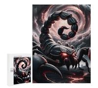Rompecabezas para Adultos 500 PCS Dark Scorpio Rising Rompecabezas para Adultos Juegos Divertidos Pero Regalos Divertidos Y Humorísticos para Amigos Y Familiares 500 PCS
