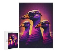 Rompecabezas para Adultos 500 PCS Dodo Birds in Sunglasses Rompecabezas para Adolescentes Juego De Ingenio Análisis Y Lógica 500 PCS