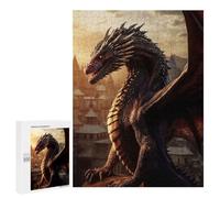 Rompecabezas para Adultos 500 PCS Dragon Sentinel Rompecabezas para Adultos Juegos Familiares Corte De Precisión Cumpleaños Y Navidad 500 PCS