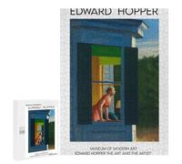Rompecabezas para Adultos 500 PCS Edward Hopper A Woman at The Window Juego De Rompecabezas para Ejercitar La Mente Corte De Precisión Interacción Entre Padres E Hijos 500 PCS
