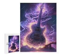 Rompecabezas para Adultos 500 PCS Electric Guitar Fantasy Artwork Rompecabezas para Adultos Juego Familiar Regalos para Mujeres Regalo De Cumpleaños, Regalos, 500 PCS