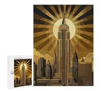 Rompecabezas para Adultos 500 PCS Empire State Building Art Rompecabezas para Adultos Juegos Divertidos Decoración Desafiante De Completar 500 PCS
