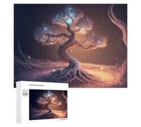 Rompecabezas para Adultos 500 PCS Enchanted Cosmic Tree -2 Rompecabezas para Adultos Juegos Divertidos Pero Regalos Divertidos Y Humorísticos para Amigos Y Familiares 500 PCS