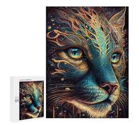 Rompecabezas para adultos 500 PCS Enchanted Feline Retrait -1 Puzzles Para Adolescentes Juegos de Relajación Análisis Y Lógica Regalos de Navidad y Cumpleaños 500 PCS