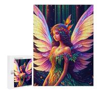Rompecabezas para Adultos 500 PCS Enchanted Forest Fairy Wings Rompecabezas para Adultos Análisis Y Lógica Entrena Tu Cerebro Y Tus Manos Juguete Juego Intelectual 500 PCS