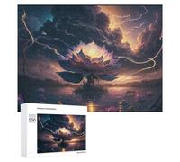 Rompecabezas para Adultos 500 PCS Enchanted Lotus Pond Rompecabezas para Adultos Juegos Relajantes Regalo De Cumpleaños Gran Regalo para Jugar 500 PCS