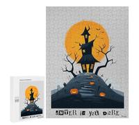 Rompecabezas para Adultos 500 PCS Enter If You Dare - Haunted House Halloween Art Rompecabezas para Adultos Juego Práctico Mejora La Memoria Regalos para Amigos Y Familiares 500 PCS
