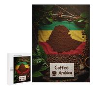 Rompecabezas para Adultos 500 PCS Ethiopian Coffee Arabica Still Life Rompecabezas para Adultos Juego Práctico Mejora La Memoria Regalos para Amigos Y Familiares 500 PCS