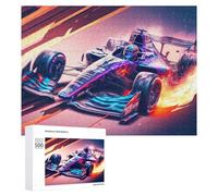 Rompecabezas para Adultos 500 PCS Formula 1 Speed Racing Car Artwork Rompecabezas para Adultos Juegos Relajantes Análisis Y Lógica Cumpleaños Y Navidad 500 PCS