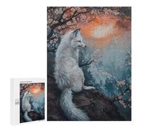 Rompecabezas para Adultos 500 PCS Fox Magical Fairy Tale Sun Rompecabezas para Adultos Juegos Relajantes Análisis Y Lógica Cumpleaños Y Navidad 500 PCS