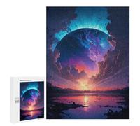 Rompecabezas para Adultos 500 PCS Galactic Reflections -9 Rompecabezas para Adultos Juegos Relajantes Mejora La Memoria Cumpleaños Y Navidad 500 PCS