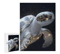 Rompecabezas para Adultos 500 PCS Golden Sea Turtle Animal Rompecabezas para Adultos Juegos Relajantes Mejora La Memoria Cumpleaños Y Navidad 500 PCS